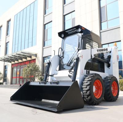 중국 커스터마이징 건설 4 휠 스티어 스키드 스티어 18.2KW 높은 효율성 판매용