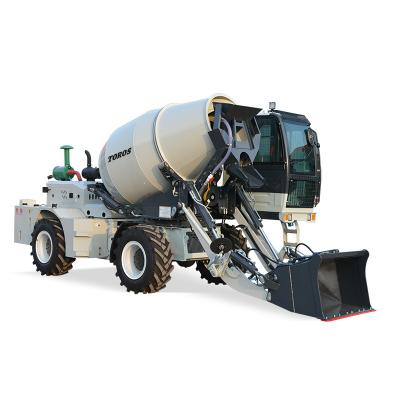 China Blue 4*2 PLC Control Concrete Mixer Truck 0-14r/Min For Medium Sized Projects for sale