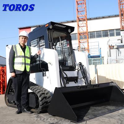 China TOROS White  JC45 JC65 Hydraulic Skid Steer Loader With Attachments for sale