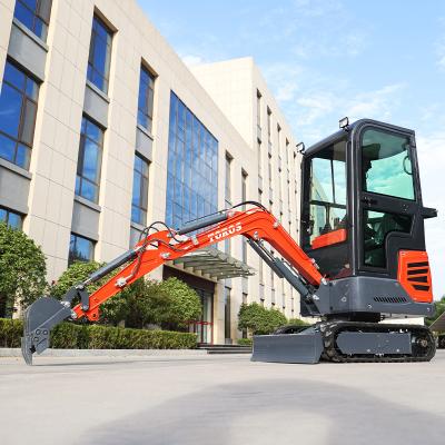 China Diesel Engine Mini Hydraulic Excavator 1.2 Ton With Closed Cabin for sale