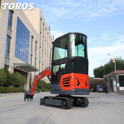 China Kleine ruimtes Rubber Track Mini Excavator Tuin Mini Digger 1,2 ton Te koop