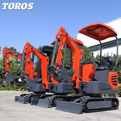 China High Performance Mini Diesel Excavator Height 2285mm For Municipal Works for sale