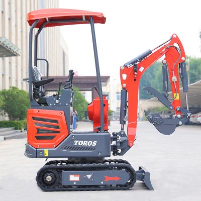 China Verstelbare snelheid Mini Crawler Excavator 1.2T voor kleine projecten Te koop