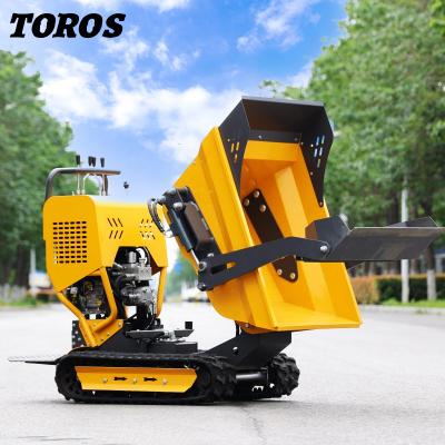 China Yellow 15-20Tons Tracked Mini Dumper With Air / Hydraulic Brakes for sale