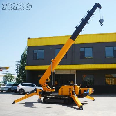 China Span 16.8m Narrow Space Spider Crane For Construction And Industrial Applications for sale