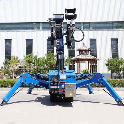China 16m Max. Lifting Height Tracked Spider Crane Energy Efficiency Simple Operation for sale