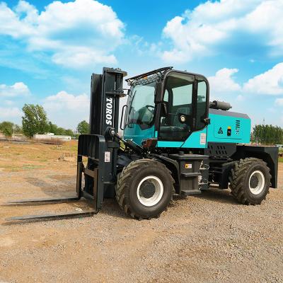 China Safety 3.5 Ton Rough Terrain Forklift Powerful High Durability for sale