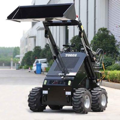 China 2-4Mph Mini Skid Steer Loader With 2 Tipping Load Closed Loop Hydraulic System for sale