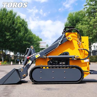 China Diesel Powered Construction Mini Skid Steer Loader With Attachments for sale