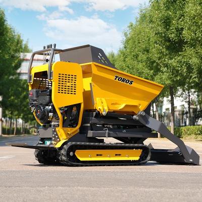 China Walking Speed 1.7/3.5 Km/H Mini Crawler Dumper 10hp Engine Power For Landscaping for sale