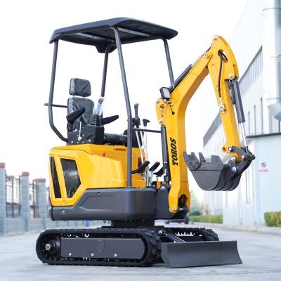 China Reliable Crawler Mini Excavator 1600kg Operating Weight 30° Climbing Ability for sale