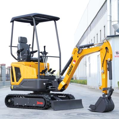 China Betrouwbare Mini Track Excavator 920mm Track Center Distance 10rpm Slewing Speed Te koop