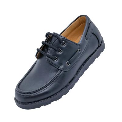 China Fashion Trend Students Fashion PU Leather Dress Formal Kids Black School Shoes For Boys for sale