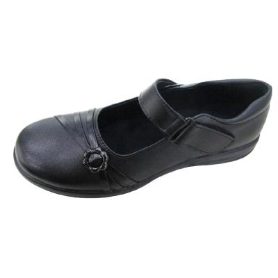 China Princess Uniform EVERGREEN Girls School Shoes Mary Jane With Classic Buckle Strap Kids Black School Shoes for sale