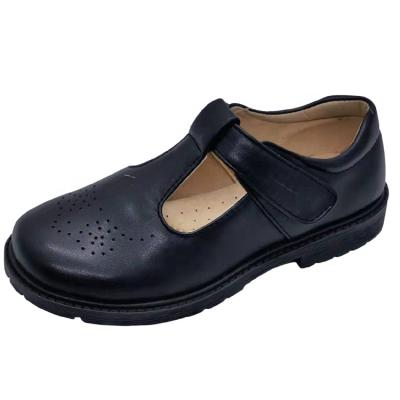 China Factory Wholesale EVERGREEN Lightweight Kids School Shoes Black Student Black School Shoes For Girls for sale