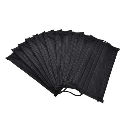 China Disposable Black Earloop Mask / Disposable Black Surgical Mask For Building Site for sale
