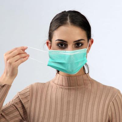 Chine Couleur verte médicale jetable sûre respirable de masque protecteur pour le soin personnel à vendre