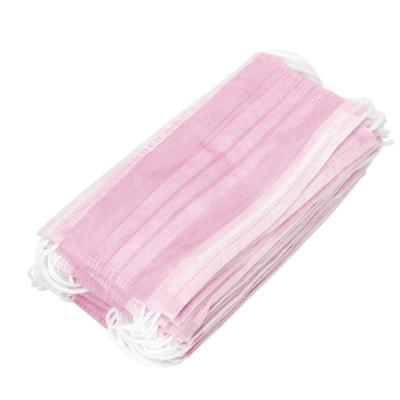 China Antibacterial Custom Surgical Mask , Fluid Resistant Pink Disposable Mask for sale
