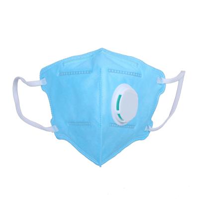 China Color azul que dobla la máscara no tejida anti de la tela del polvo de la máscara de la máscara FFP2 en venta