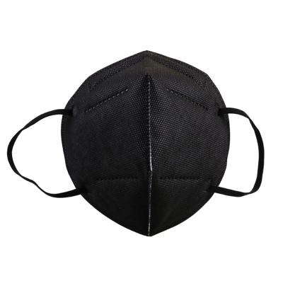 China Black Color Folding FFP2 Mask Antibacterial For Textile / Industry for sale