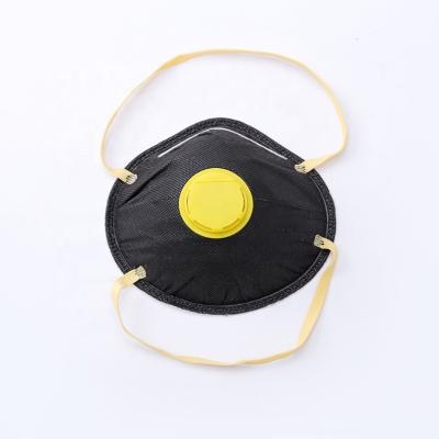 China Máscara de polvo multi de la válvula de las capas, mascarilla negra del polvo con la banda elástica en venta