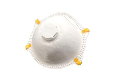 China FFP1V Disposable Exhalation Valve Respirator Adjustable Noseclip Dust Resistant for sale