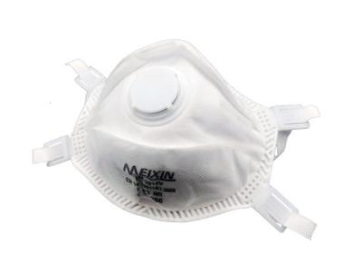 Cina Maschera valvolata del respiratore di colore bianco, respiratore N95 con la valvola di esalazione in vendita