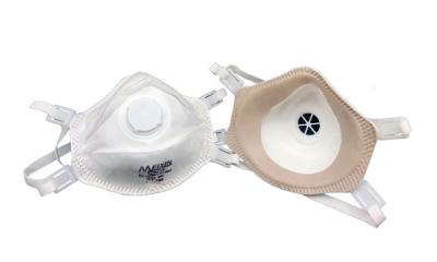China Certificação branca macia do CE da cor da máscara não irritante do respirador do carbono à venda