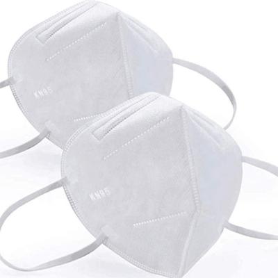 Chine Oreille pliable du masque KN95 portant le masque protecteur vertical de textile tissé de pli à plat non à vendre