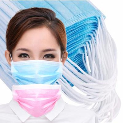 China Adult Disposable Breathing Mask , Eco Friendly 3 Ply Non Woven Fabric Face Mask for sale