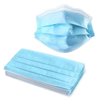 China Blue Disposable Medical Mask 25 + 25 + 25gsm Respiratory Protection for sale