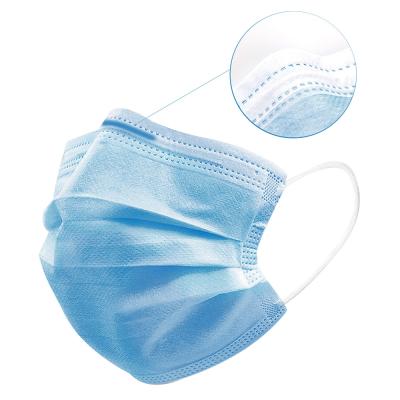 China Anti Flu Disposable Medical Mask 3 Layers PP Non Woven Standard Earloop Face Mask for sale