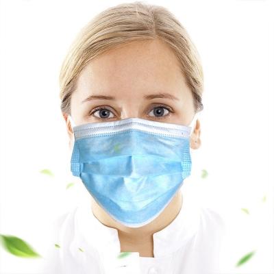 China Blue Disposable Earloop Face Mask Anti Virus Protection For Food Service for sale