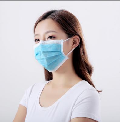 中国 3つの層のろ過医学の使い捨て可能なマスク、非編まれた保護口のマスク 販売のため