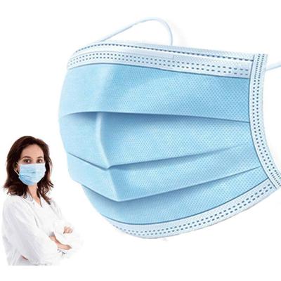 China Disposable Earloop Face Mask Skin Friendly Low Sensitivity 3 Ply Non Woven Face Mask for sale