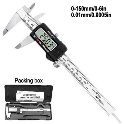 China 6 Inch 0-150mm Electronic Stainless Steel Digital Vernier Caliper for sale