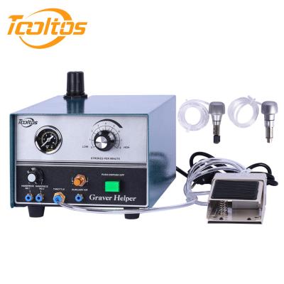 China Tooltos Double Head Graver Jewelry Pneumatic Engraving Machine for sale