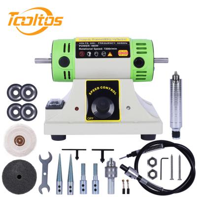 China Tooltos 3109 Jewelry Polisher Bench Buffer Grinder Machine With Accessories Multi Function Benchtop Polisher for sale