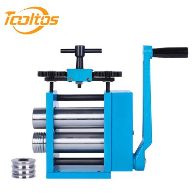 China Tooltos Four-in-one Manual Jewelry Rolling Mill Machine With Flat Roller for sale