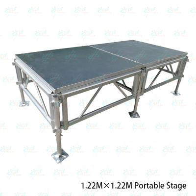 China 1.22M*1.22M Aluminum Stage Platform Outdoor Event Stage 4ft By 4ft Podium Stage for sale