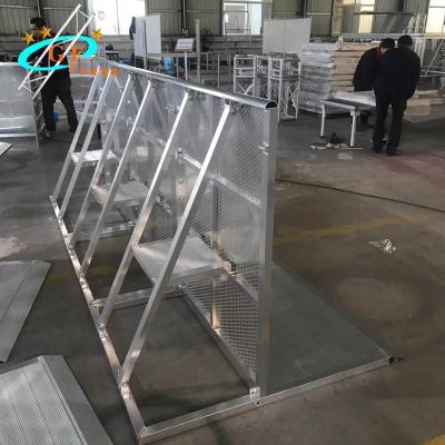 China TUV Exhibition 1.2m Crowd Control Aluminum Mojo Barrier for sale