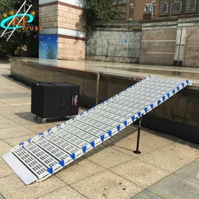 China 500KG Portable Aluminum Alloy Roll Stair For Outdoor Event for sale