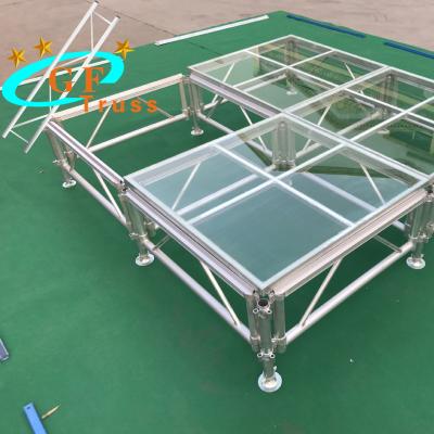 China Durable Outdoor Event Portable Glass Stage Platform For Sale for sale