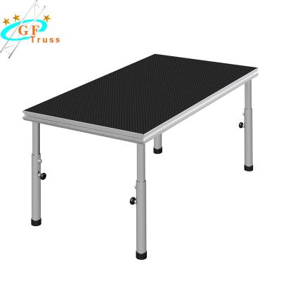 China Nonslip Alu 6061-T6 Portable Stage Truss 4 Legs Adjustable for sale