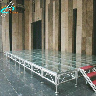 China Outdoor Mobile Aluminium Glass Event Wedding Stage for sale