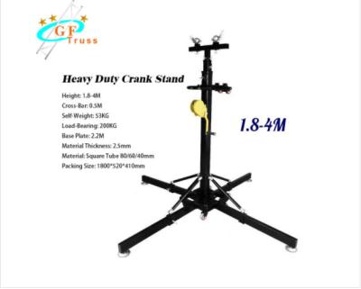 China 4M Heavy Duty Crank Stand Portable Telescopic Lifting Truss Tower For Hanging Lighting for sale