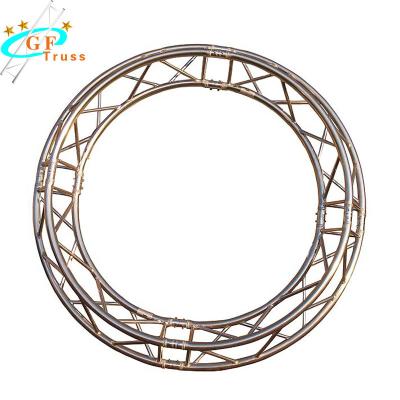 China Customized Color Circle Stage 290*290mm Aluminum Spigot Truss For Show for sale