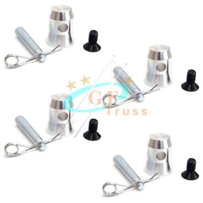 China T6 Half Conical Coupler For StageTrusses Bed Plate Fit F34 for sale