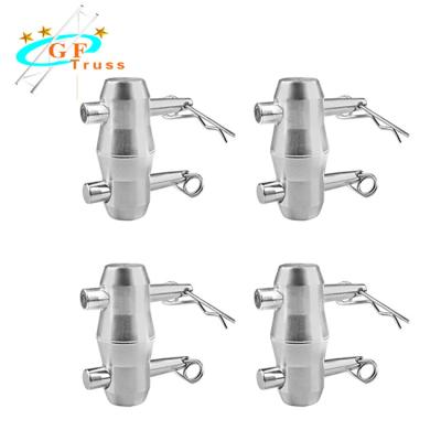 China Double Ended Conical Coupler With Clips Pin Clamp Trusses Parts F34 Custom Color for sale