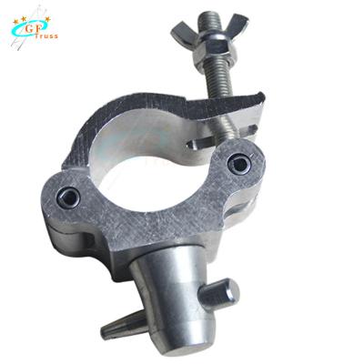 China Single Silver Black Aluminum Truss Clamp For 48mm To 52mm Round Pipe for sale